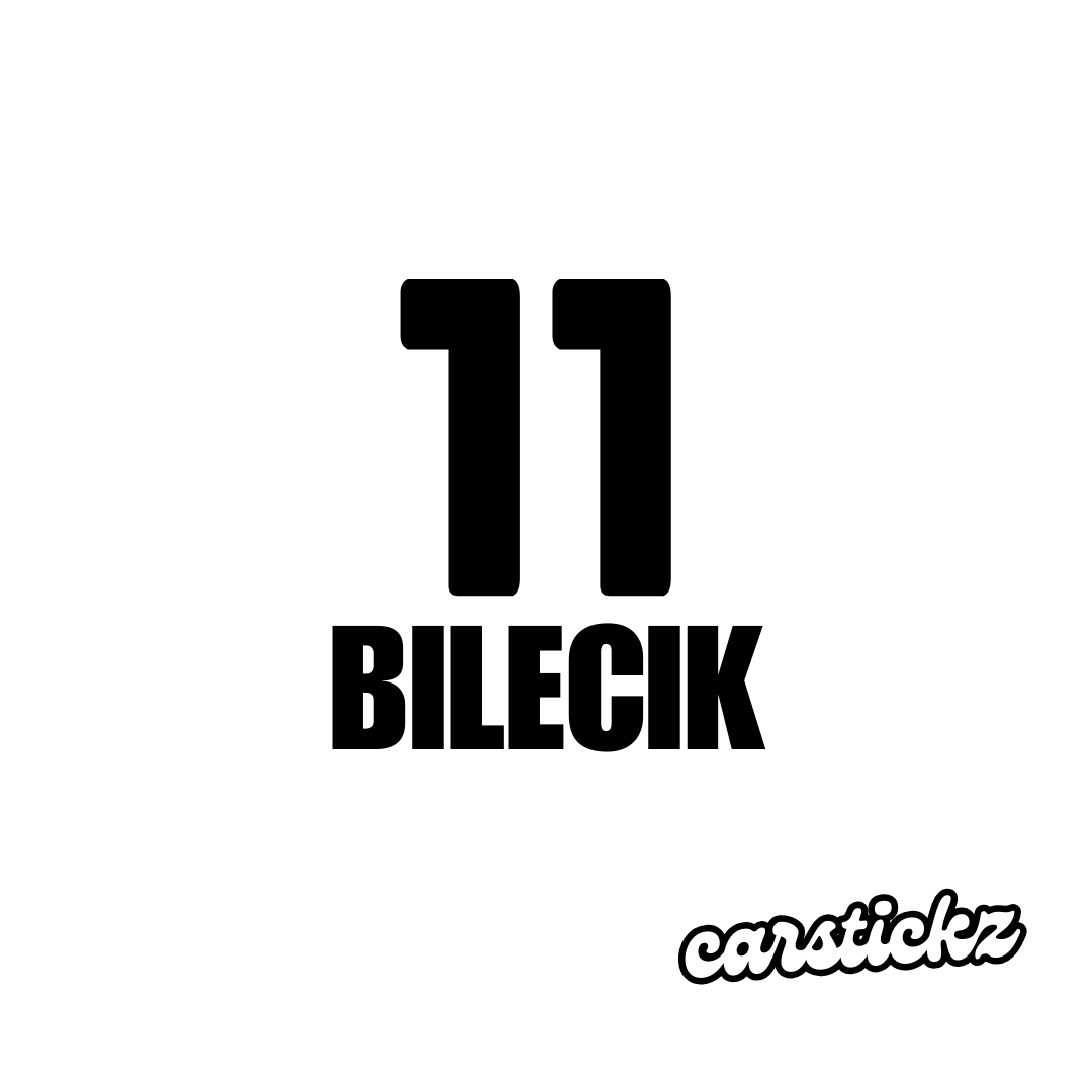BILECIK 11 (8cmx3cm) - carstickz