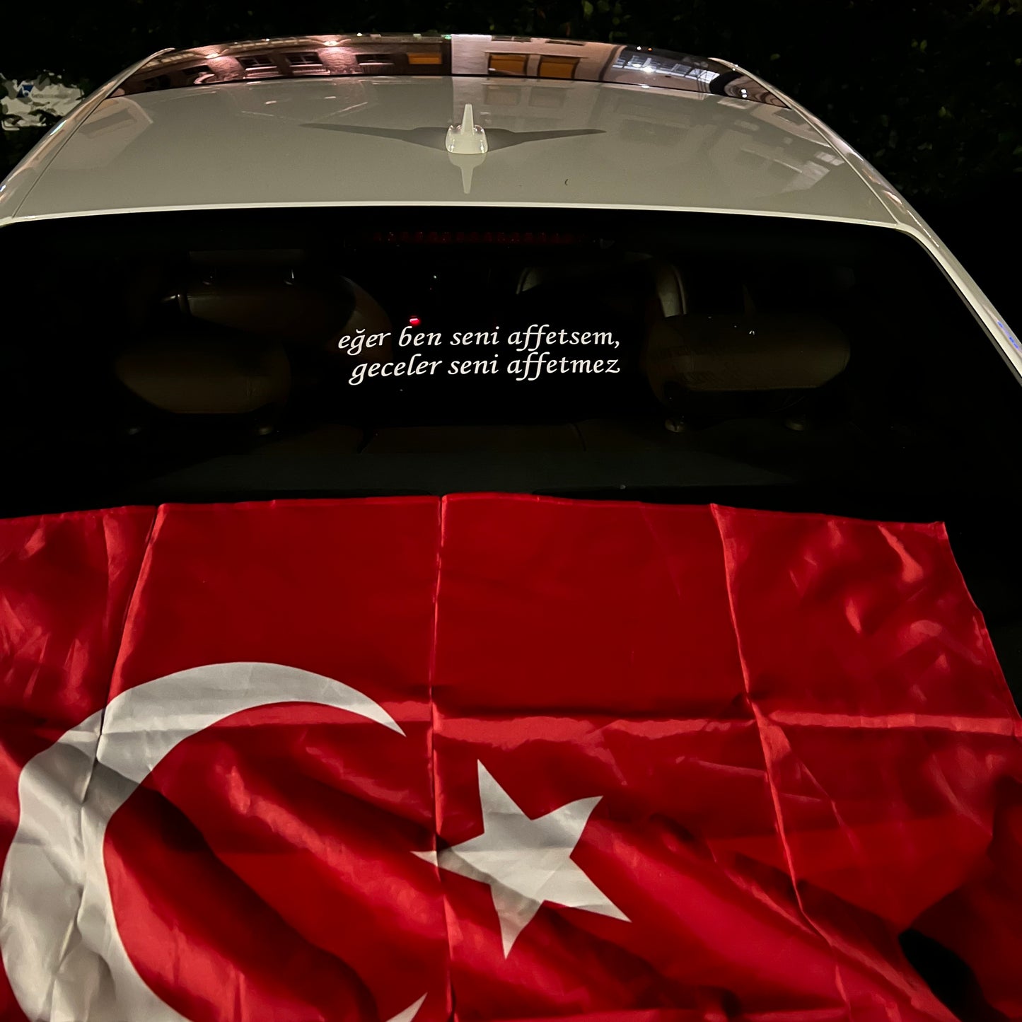 EGER BEN SENI AFFETSEM, GECELER SENI AFFETMEZ (8cmx30cm) - carstickz