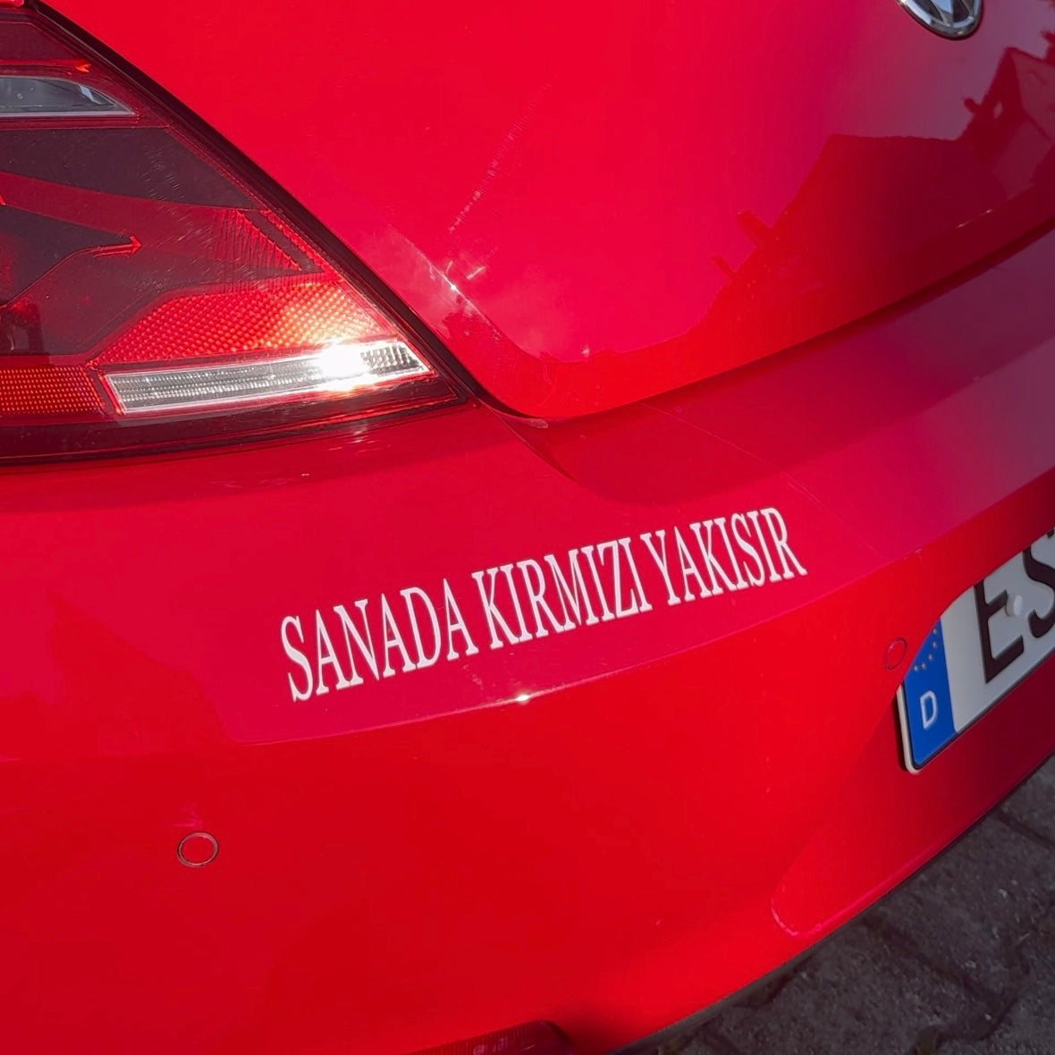 SANADA KIRMIZI YAKISIR (3cmx25cm) - carstickz