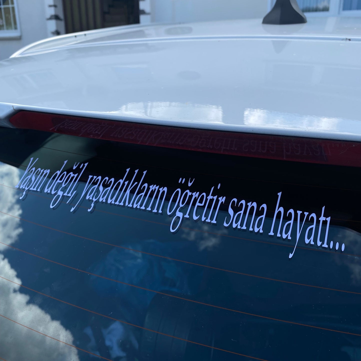 YASIN DEGIL, YASADIKLARIN ÖGRETIR SANA HYATI... (3cmx17cm) - carstickz