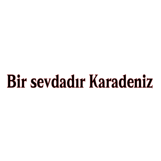 BIR SEVDADIR KARADENIZ (2cmx30cm) - carstickz