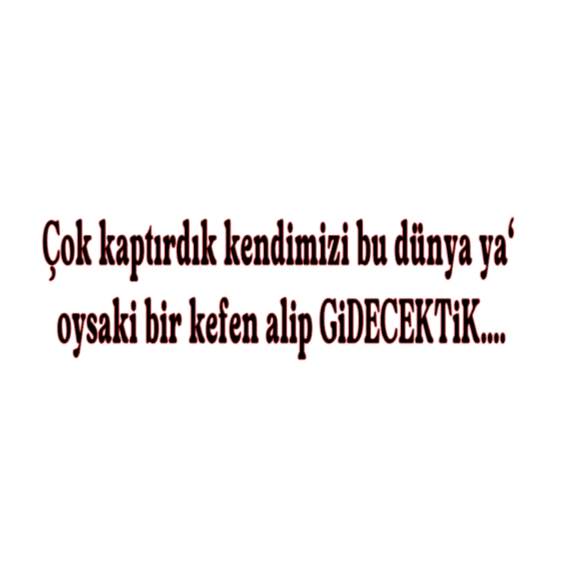 COK KAPTIRDIK KENDIMIZI BU DÜNYA YA OYSAKI BIR KEFEN ALIP GIDECEKTIK(5cmx30cm) - carstickz