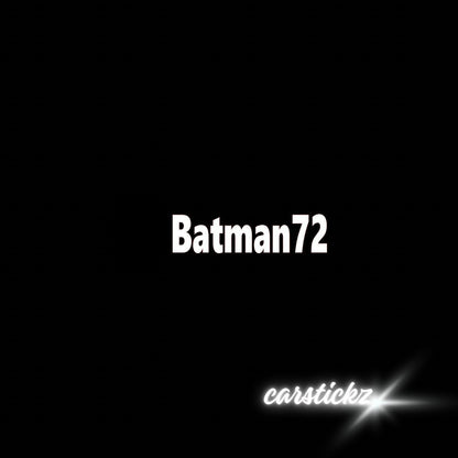 BATMAN 72 - carstickz