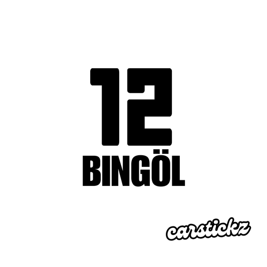 BINGÖL 12 (8cmx3cm) - carstickz