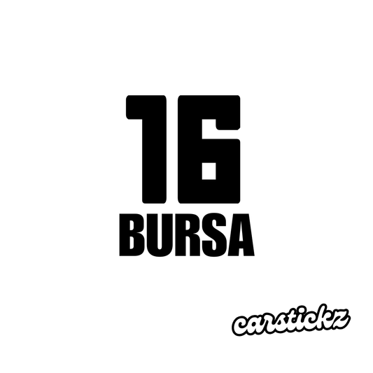 BURSA 16 (8cmx3cm) - carstickz
