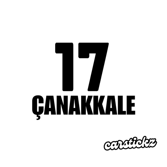 CANAKKALE 17 (8cmx3cm) - carstickz