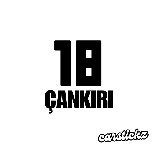 CANKIRI 18 (8cmx3cm) - carstickz
