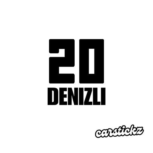 DENIZLI 20 (8cmx3cm) - carstickz