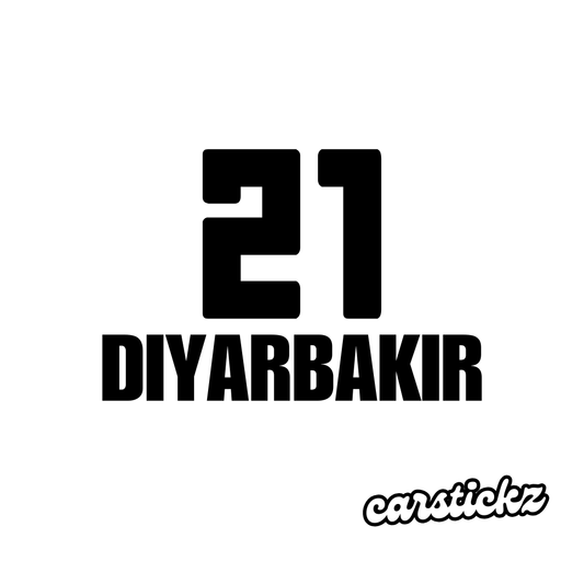 DIYARBAKIR 21 (8cmx3cm) - carstickz