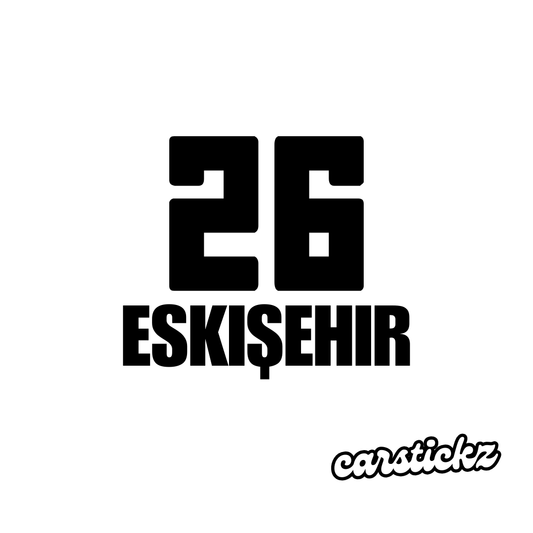 ESKISEHIR 26 (8cmx3cm) - carstickz