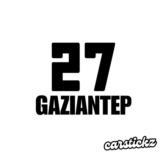 GAZIANTEP 27 (8cmx3cm) - carstickz