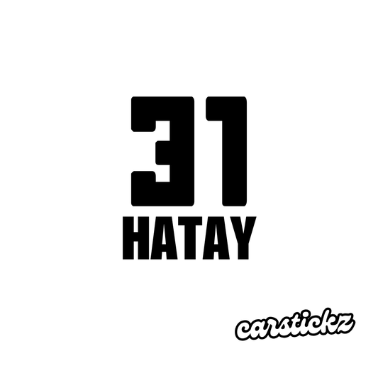 HATAY 31 (8cmx3cm) - carstickz