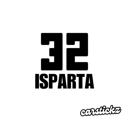 ISPARTA 32 (8cmx3cm) - carstickz