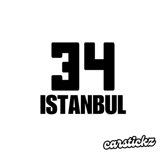 ISTANBUL 34 (8cmx3cm) - carstickz