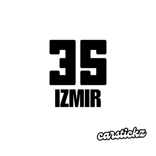 IZMIR 35 (8cmx3cm) - carstickz