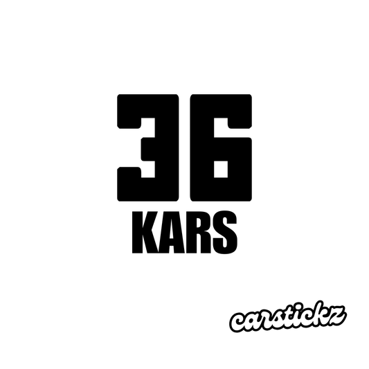 KARS 36 (8cmx3cm) - carstickz
