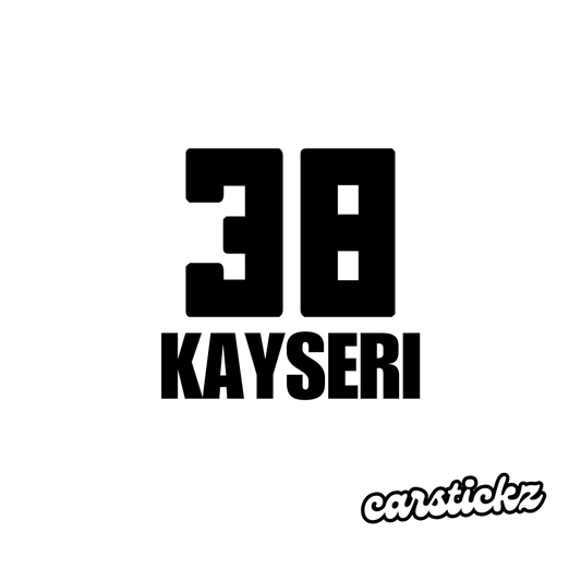 KAYSERI 38 (8cmx3cm) - carstickz