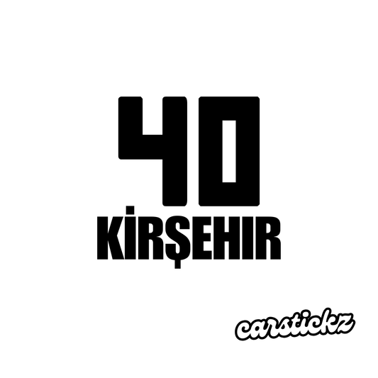 KIRSEHIR 40 (8cmx3cm) - carstickz
