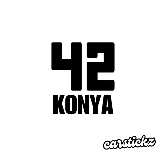 KONYA 42 (8cmx3cm) - carstickz