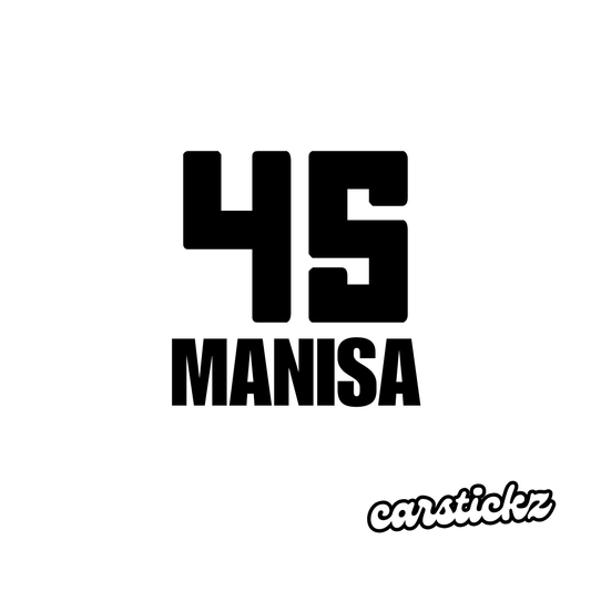 MANISA 45 (8cmx3cm) - carstickz