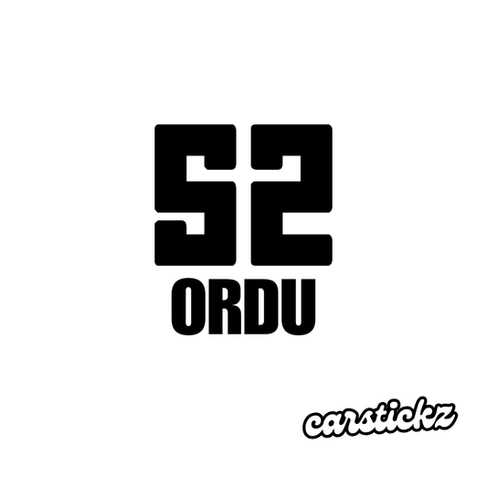 ORDU 52 (8cmx3cm) - carstickz