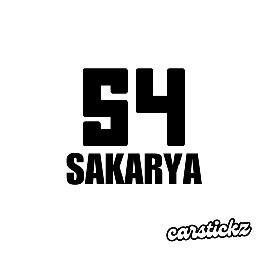 SAKARYA 54 (8cmx3cm) - carstickz