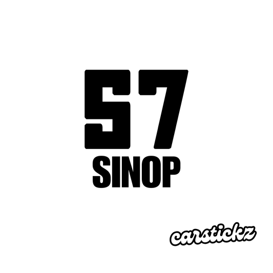 SINOP 57 (8cmx3cm) - carstickz