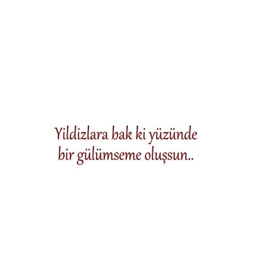 YILDIZLARA BAK KI YÜZÜNDE BIR GÜLÜMSEME OLUSSUN… (3cmx27cm) - carstickz
