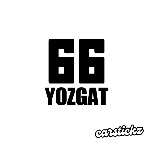 YOZGAT 66 (8cmx3cm) - carstickz