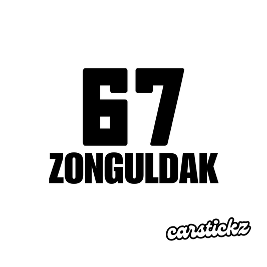 ZONGULDAK 67 (8cmx3cm) - carstickz