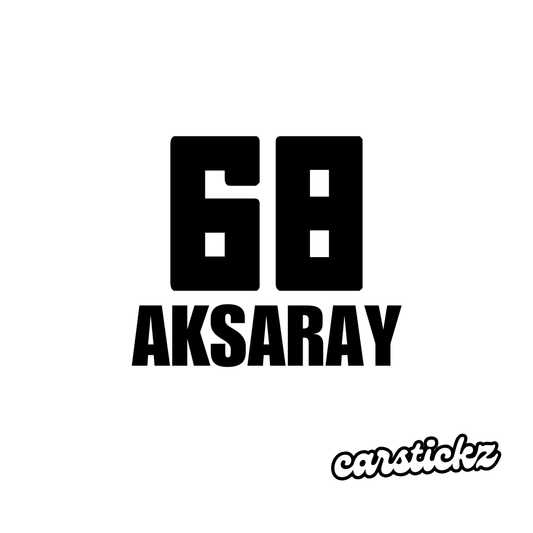 AKSARAY 68 (8cmx3cm) - carstickz