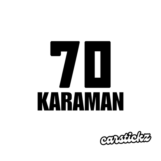 KARAMAN 70 (8cmx3cm) - carstickz