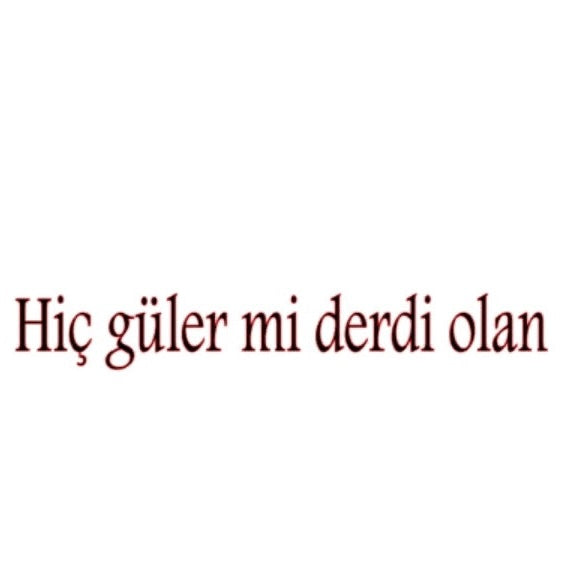 HIC GÜLER MI DERDI OLAN (4cm-30cm) - carstickz