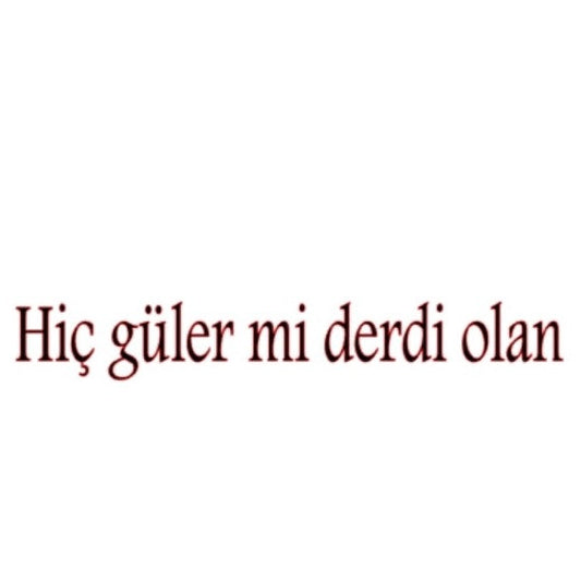 HIC GÜLER MI DERDI OLAN (4cm-30cm) - carstickz