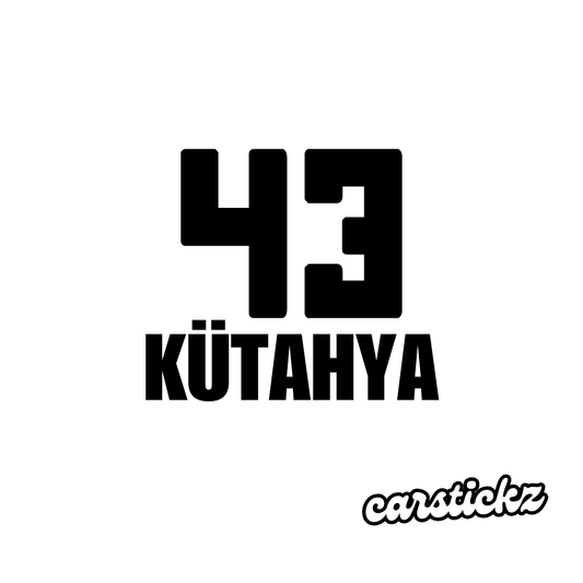 KÜTAHYA 43 (8cmx3cm) - carstickz