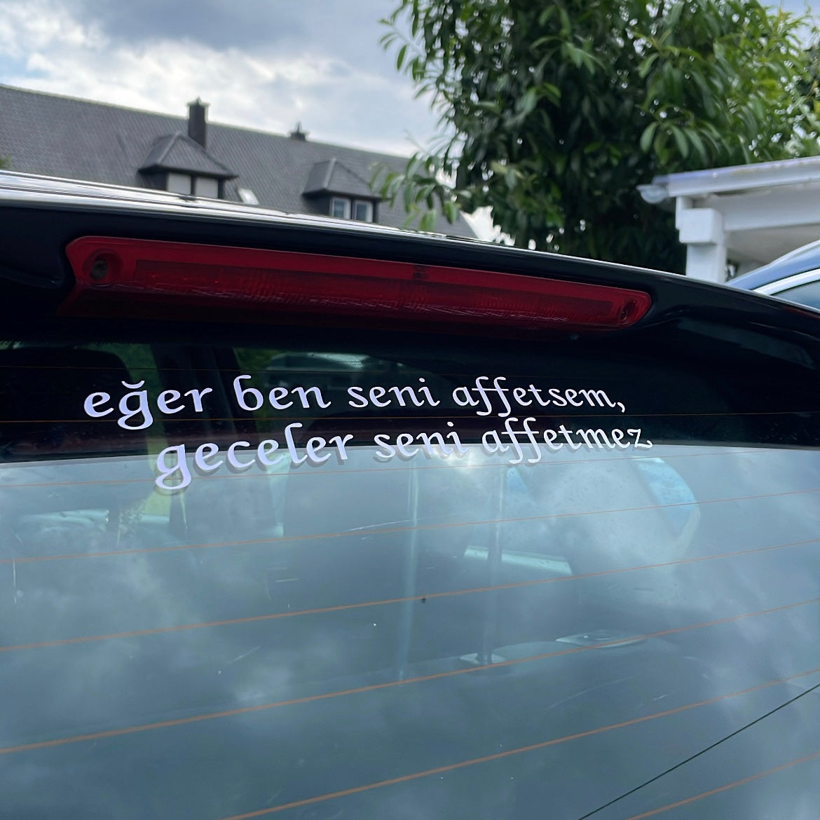 EGER BEN SENI AFFETSEM, GECELER SENI AFFETMEZ (8cmx30cm) - carstickz
