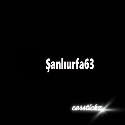 SANLIURFA 63 - carstickz