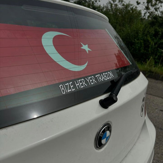BIZE HER YER TRABZON (3cmx28cm) - carstickz