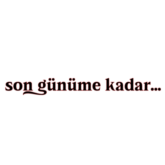 SON GÜNÜNE KADAR (3cmx17cm) - carstickz
