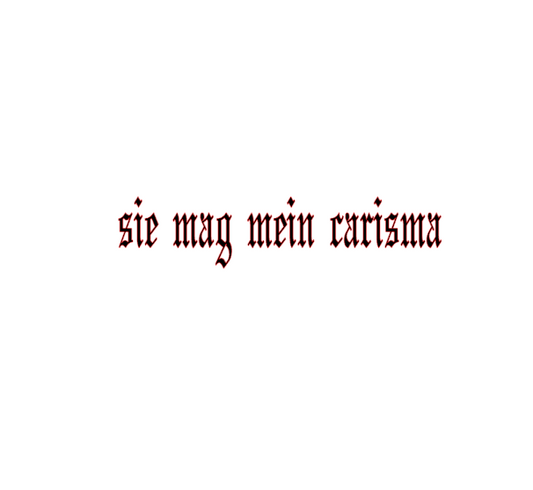 SIE MAG MEIN CARISMA (3cmx18cm) - carstickz