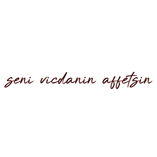 SENI VICDANIN AFFETSIN (3cmx27cm) - carstickz