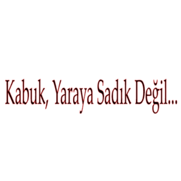 KABUK, YARAYA SADIK DEGIL... (3cmx30cm) - carstickz